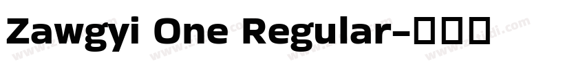 Zawgyi One Regular字体转换